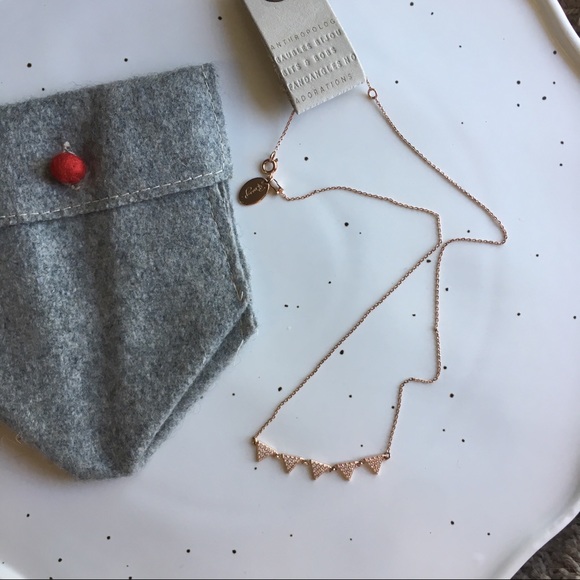 Anthropologie Jewelry - Pave Pennant Necklace